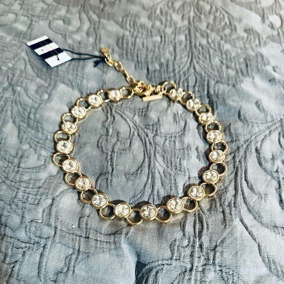 ✨💛✨Lele Sadoughi Crystal Link Statement Necklace ✨💛✨